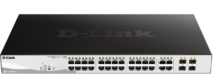 D-Link | DGS-1210-28P | 28 Port Gigabit Smart Managed PoE Switch | with 28 RJ45 and 4 SFP (Combo) Ports