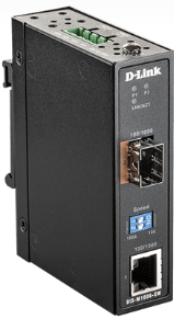 D-Link | DIS-M100G-SW | Industrial Media Converter 100/1000 Mbps SFP to 100/1000 Mbps RJ45