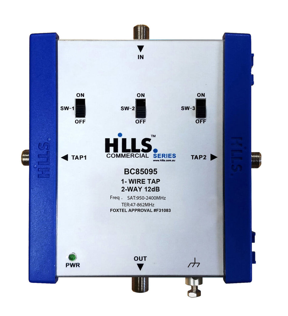 Hills Antenna BC85095 1-Wire 2-Way 12dB Attenuation Tap