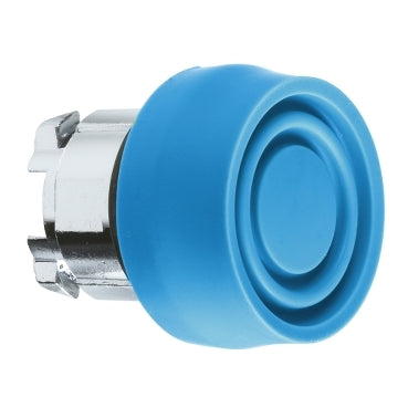 Harmony XB4, Head for non illuminated push button, blue flush pushbutton Ø22 mm spring return unmarked***EMAIL/TEXT FOR PRICING***