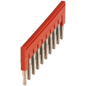 Linergy, Plug-in bridge, Linergy TR, 10 points, for 4mm² terminal blocks, red, 10 way, set of 10***EMAIL/TEXT FOR PRICING***