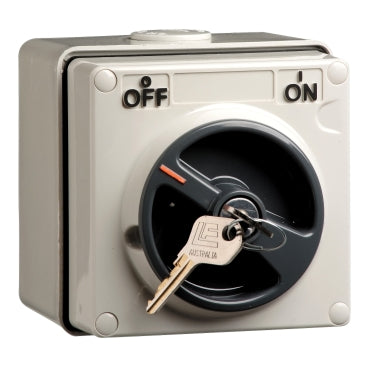 Clipsal - 56 Series, Switch, 1 Pole, 250VAC, 15A, Common Key Lock, On/Off Locking Position***EMAIL/TEXT FOR PRICING***