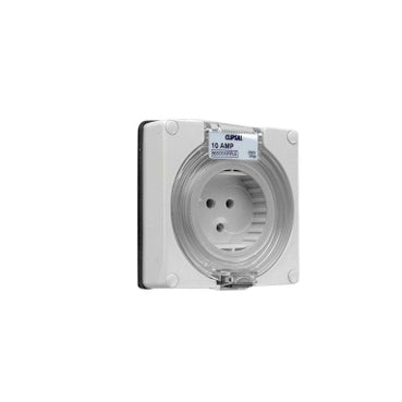 Clipsal - 56 Series, Socket Inlet Surf 3 PIN 10A Less Enclosure***EMAIL/TEXT FOR PRICING***