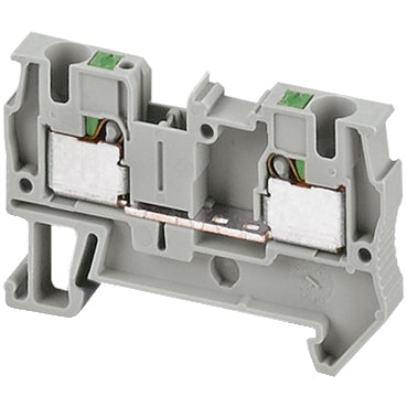 Linergy, Terminal block, Linergy TR, push-in type, feed through, 2 points, 4mm², grey, set of 50***EMAIL/TEXT FOR PRICING***