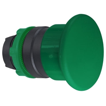 Harmony XB5, Head for non illuminated pushbutton, plastic, green, mushroom 40mm, 22mm, spring return***EMAIL/TEXT FOR PRICING***