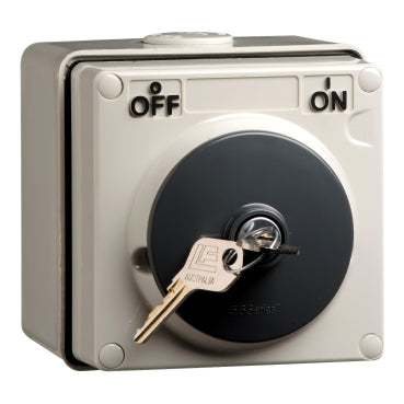 Clipsal - 56 Series, Switch, 1 Pole, 250VAC, 15A, Common Key Lock, On/Off Locking Position***EMAIL/TEXT FOR PRICING***