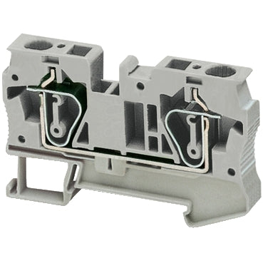 Linergy, Terminal block, Linergy TR, spring type, feed through, 2 points, 6mm², grey, set of 50***EMAIL/TEXT FOR PRICING***