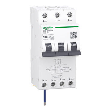 Residual current breaker with overcurrent protection (RCBO)