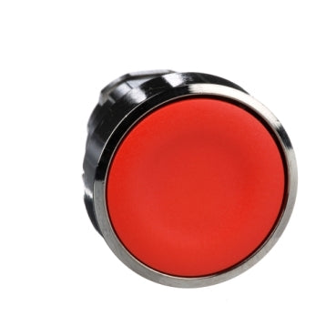 Harmony XB4, Push button head, metal, flush, red, 22mm, spring return, unmarked***EMAIL/TEXT FOR PRICING***