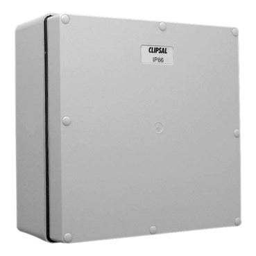 Clipsal - 56 Series, Enclosures and Boxes, Junction Boxes - IP66, 4 Gang (198 x 198 x 91mm high)***EMAIL/TEXT FOR PRICING***