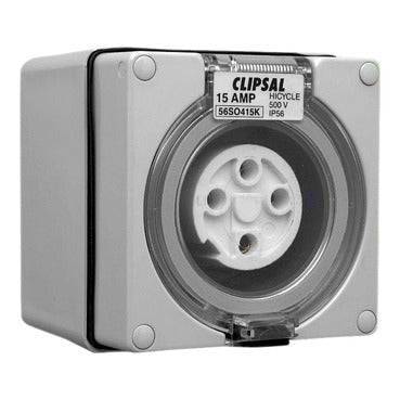 Clipsal - 56 Series, Socket Outlets, Surface Sockets - IP66, 16A - Unique key configuration***EMAIL/TEXT FOR PRICING***