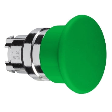 Harmony XB4, Head for non illuminated pushbutton, mushroom 40mm, metal, green, 22mm, spring return***EMAIL/TEXT FOR PRICING***