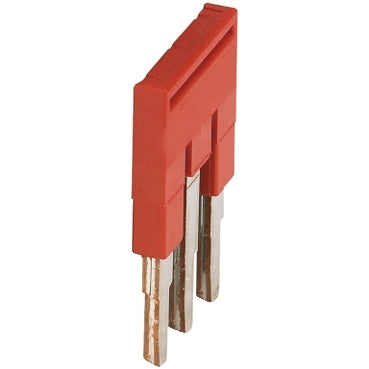 Linergy, Plug-in bridge, Linergy TR, 3 points, for 2.5mm² terminal blocks, red, 3 way, set of 50***EMAIL/TEXT FOR PRICING***