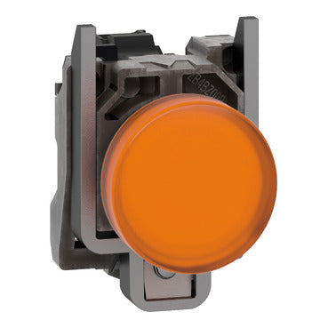 Harmony XB4, Pilot light, grey plastic, orange, 22mm, universal LED, plain lens, 24V AC DC***EMAIL/TEXT FOR PRICING***