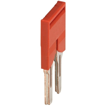 Linergy, Plug-in bridge, Linergy TR, 2 points, for 6mm² terminal blocks, 2 way, red, set of 10***EMAIL/TEXT FOR PRICING***