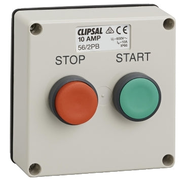 Clipsal - 56 Series, Push Button Control Station, 10A, Start/Stop, Less Enclosure***EMAIL/TEXT FOR PRICING***