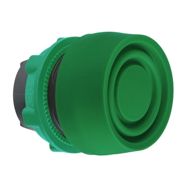 Harmony XB5, Push button head, plastic, flush, green, 22mm, spring return, coloured boot, unmarked***EMAIL/TEXT FOR PRICING***