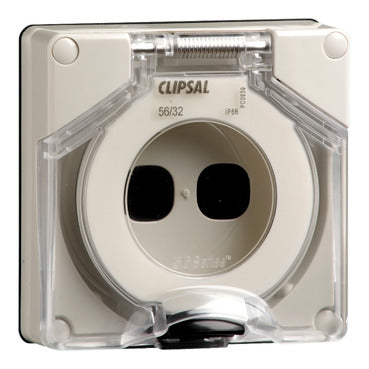 Clipsal - 56 Series, Adaptable Enclosure, 2 Gang, 107x101x75mm, Less Enclosure***EMAIL/TEXT FOR PRICING***