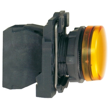 Harmony XB5, Pilot light, grey plastic, orange, 22mm, universal LED, plain lens, 24V AC DC***EMAIL/TEXT FOR PRICING***