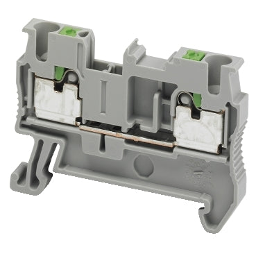 Linergy, Terminal block, Linergy TR, push-in type, feed through, 2 points, 2.5mm², grey, set of 50***EMAIL/TEXT FOR PRICING***