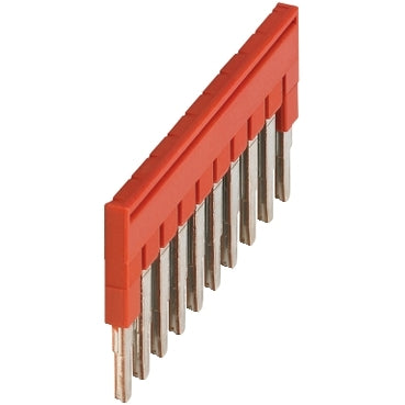 Linergy, Plug-in bridge, Linergy TR, 10 points, for 2.5mm² terminal blocks, red, 10 way, set of 10***EMAIL/TEXT FOR PRICING***