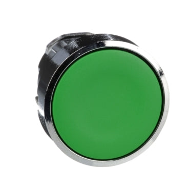 Harmony XB4, Push button head, metal, flush, green, 22mm, spring return, unmarked***EMAIL/TEXT FOR PRICING***