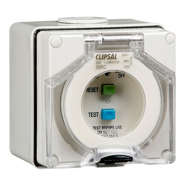 Clipsal - 56 Series, Residual Current Circuit Breaker, 2 Pole, 20A***EMAIL/TEXT FOR PRICING***