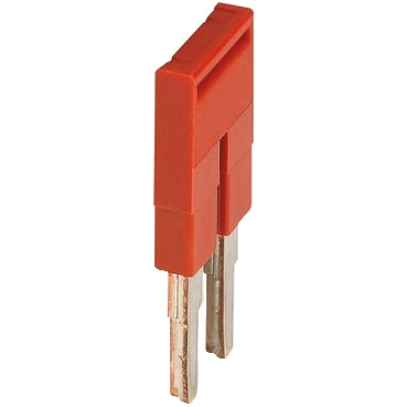 Linergy, Plug-in bridge, Linergy TR, 2 points, for 4mm² terminal blocks, 2 way, red, set of 10***EMAIL/TEXT FOR PRICING***