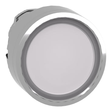 Harmony XB4, Head for illuminated push button, metal, white flush, 22mm, universal LED, spring return, plan lens***EMAIL/TEXT FOR PRICING***