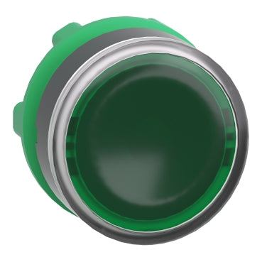 Harmony XB5, Head for illuminated push button, plastic, green flush, 22mm, universal LED, spring return, plain lens***EMAIL/TEXT FOR PRICING***