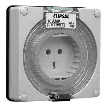 Clipsal - 56 Series, Socket Outlet Surface 3 PIN 110V Less Enclosure***EMAIL/TEXT FOR PRICING***