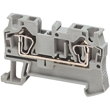 Linergy, Terminal block, Linergy TR, spring type, feed through, 2 points, 4mm², grey, set of 50***EMAIL/TEXT FOR PRICING***