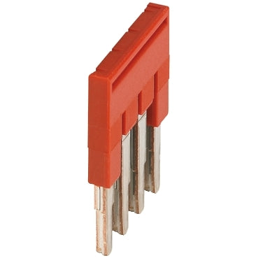 Linergy, Plug-in bridge, Linergy TR, 4 points, for 2.5mm² terminal blocks, red, 4 way, set of 50***EMAIL/TEXT FOR PRICING***