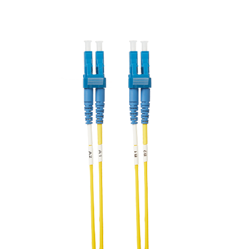 20m LC-LC OS1 / OS2 Singlemode Fibre Optic Cable : Yellow