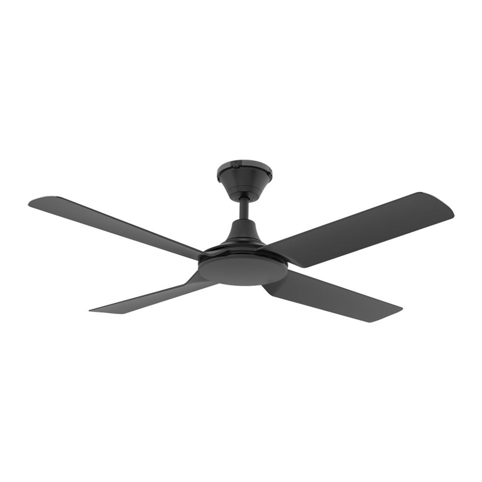 Fresco 4 Blade 52" IP66 DC Ceiling Fan Black