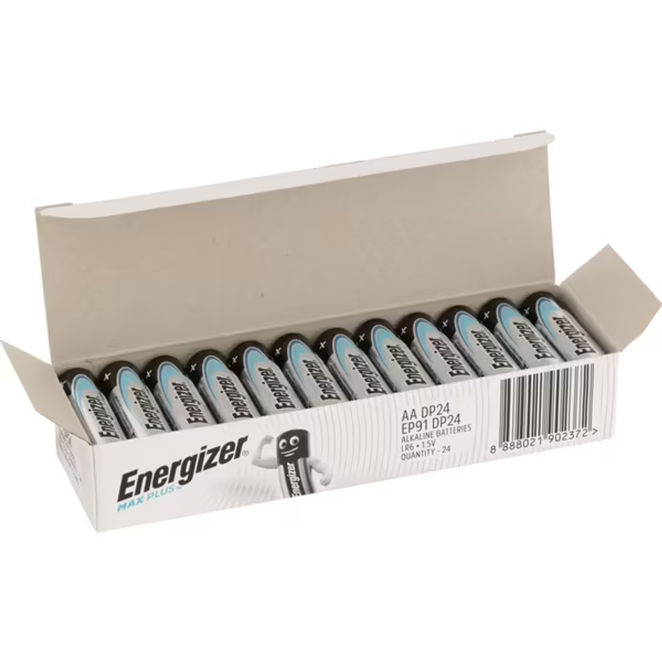 Energizer Max Plus  32DX91DP24 1.5V Alkaline AA Battery - 24 Pack