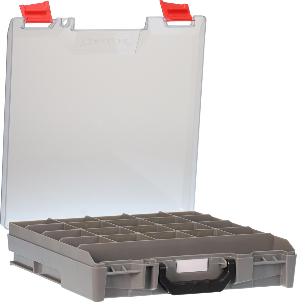 StorageTek Case Small Clear PC Lid-Grey