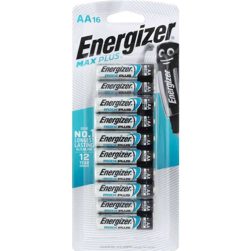 Energizer Max Plus Advanced X92HP16T 1.5V Alkaline AAA Battery - 16 Pack