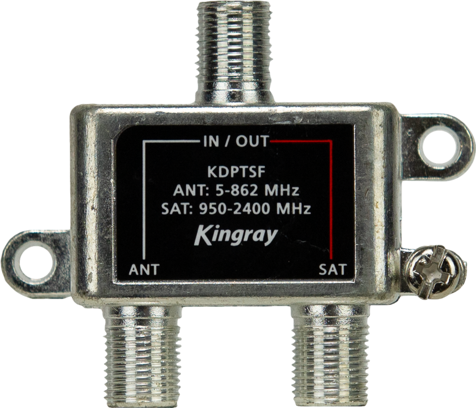 Kingray KDPTSF Free-To-Air/Satellite Diplexer - 5~862/950~2400MHz