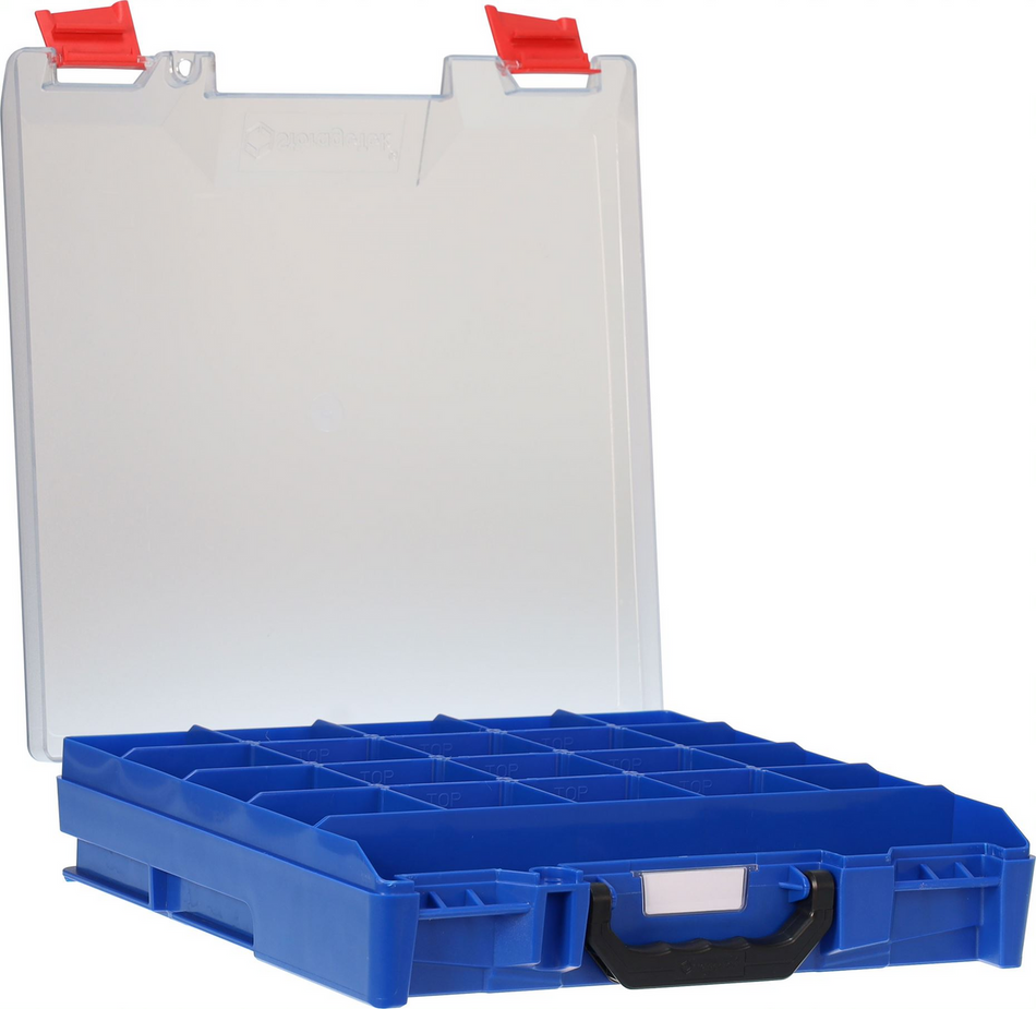 Storagetek Case Small PC Clear Lid-Blue