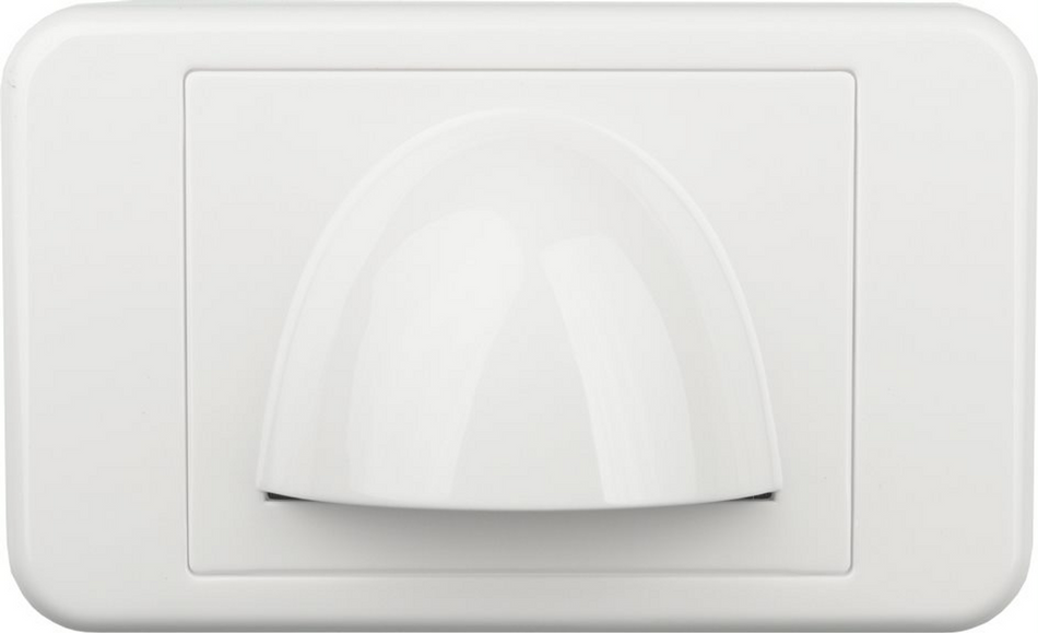 Digitek Media Style Wall Plate (Slim Bullnose) - White