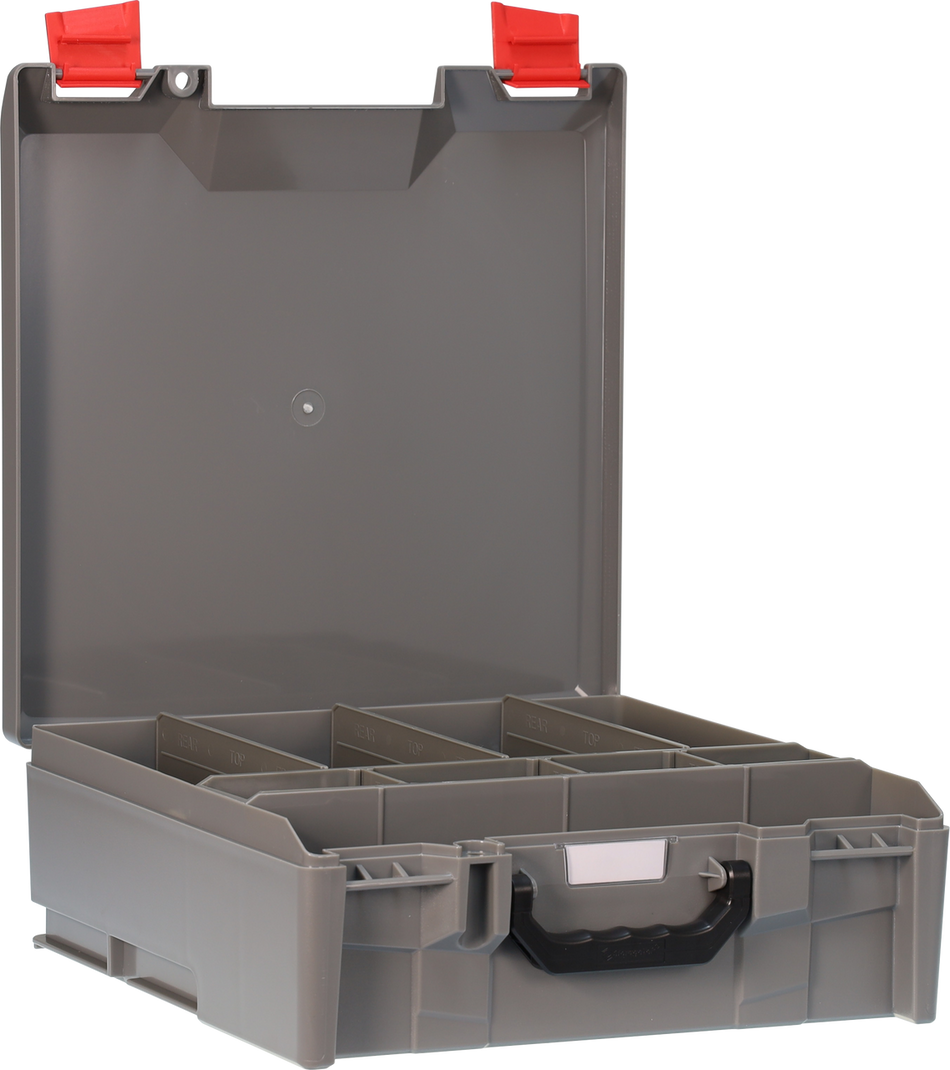 StorageTek Case Large ABS Lid c/w dividers-Grey