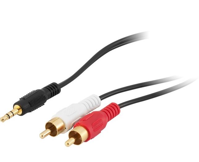 3m Stereo 3.5mm Plug to 2 x Red White RCA Cable