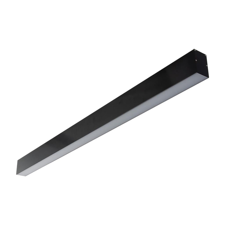 Max-50 17.3W 1000mm Surface Mounted Linear LED Profile Black / Warm White