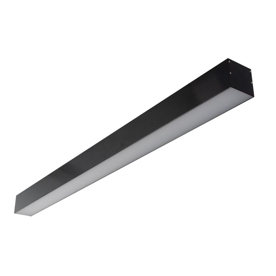 Max-75 17.3W 1000mm Surface Mounted Linear LED Profile Black / Warm White