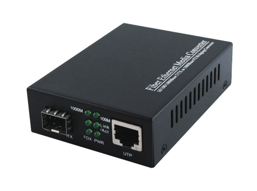 10/100/1000M SFP-RJ45  Media Converter. Fully compatible with both Multimode and Singlemode SFPs