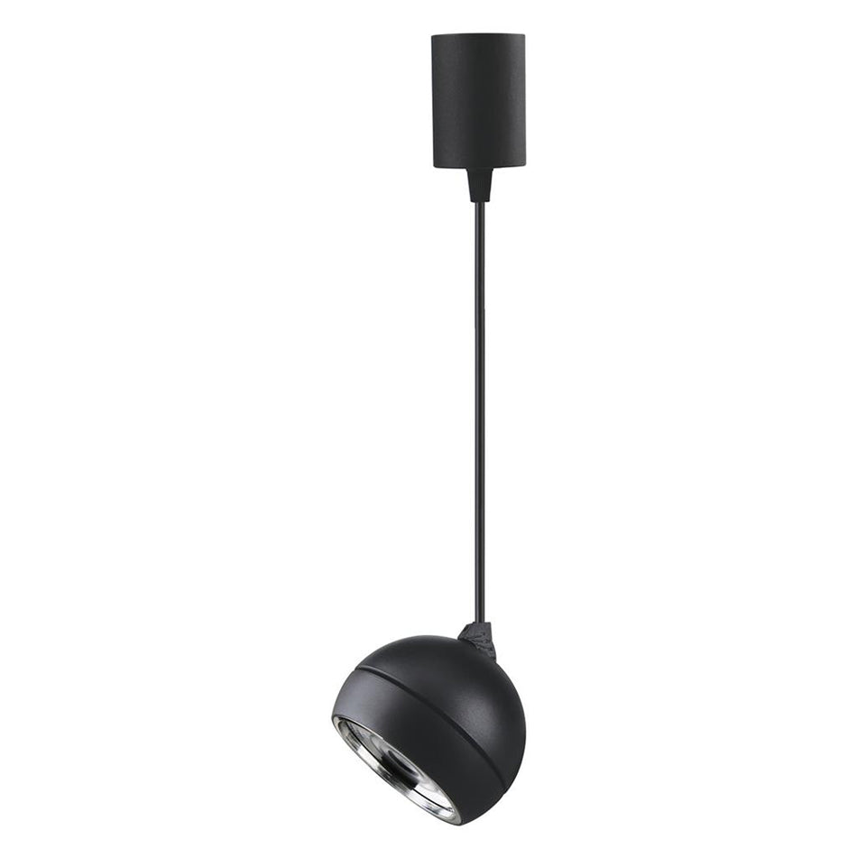 Moon 6W/9W Dimmable LED Flood Pendant Matt Black / Tri-Colour