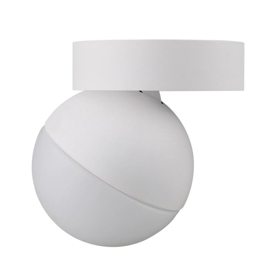 Moon 6W/9W 240V Dimmable LED Opal Surface Mount Light Matt White / Tri-Colour