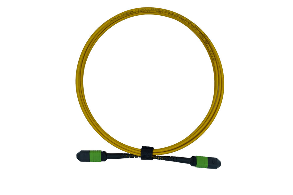 10m MPO-MPO 8F Single mode G652D Fiber Optic Cable | Yellow