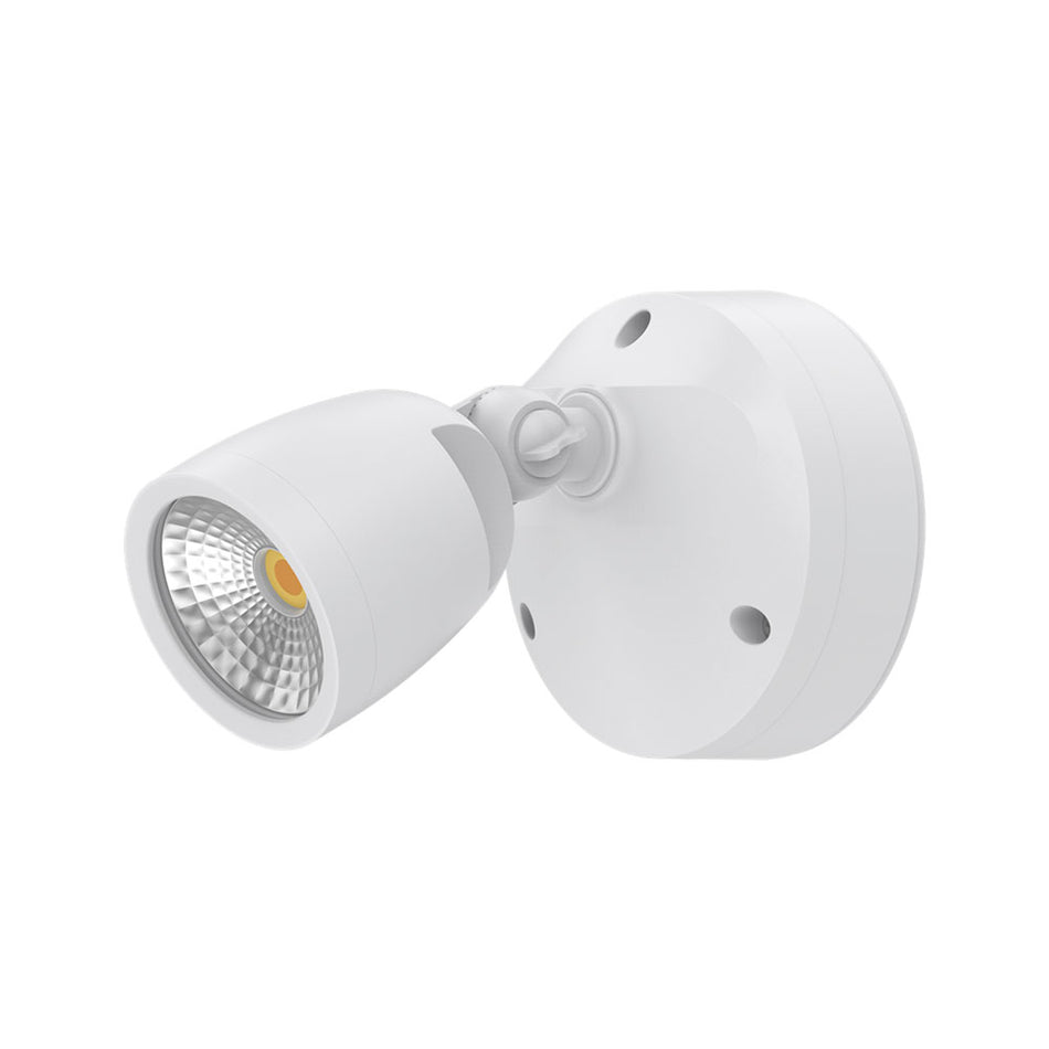 Muro Eco 10W LED Single Head Polycarbonate Coastal Spotlight White / Tri-Colour
